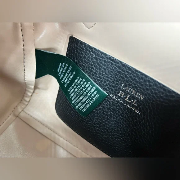 Lauren Ralph Lauren Black Mini Satchel - Rare Sample Development Piece - Picture 9 of 10